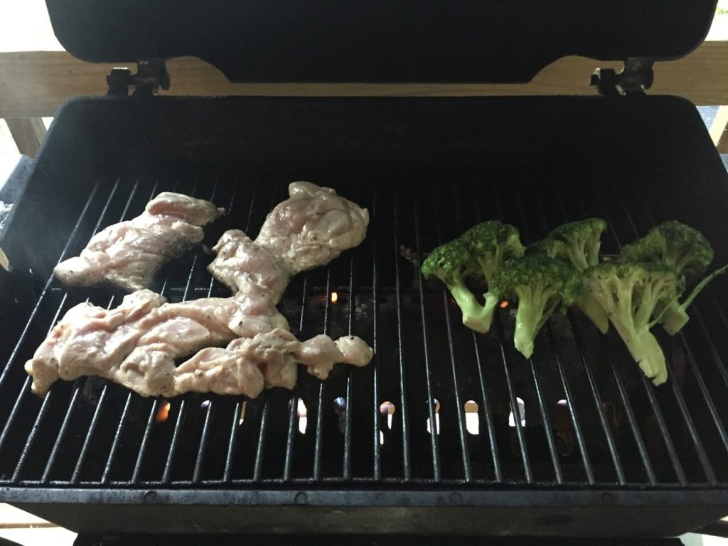 Marinated Chicken Thighs and Broccoli