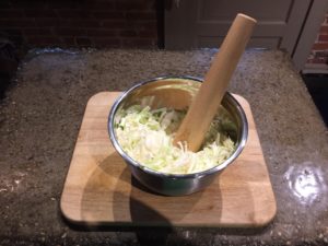 Cabbage Crusher In Action