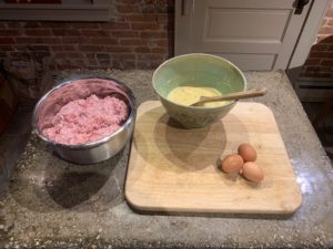 Eggs and Vinegar In Ham Loaf