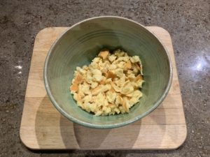 Martin's Potato Rolls Pulled Into Small Pieces