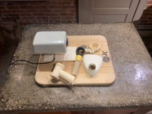 vintage Moulinex French electric meat grinder